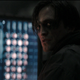 Robert Pattinson with dark makeup around his eyes